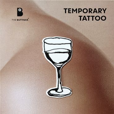 Temporary Tattoo »wine glass«