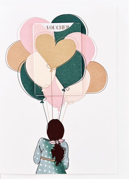 Gutscheinkarte & Etui »BALLONS«