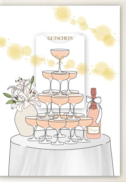 Voucher & Etui »CHAMPAGNE«