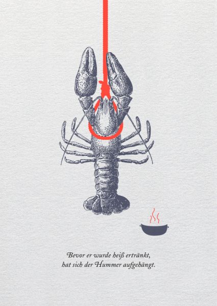Neon-Gourmet »Hummer aufgehängt«