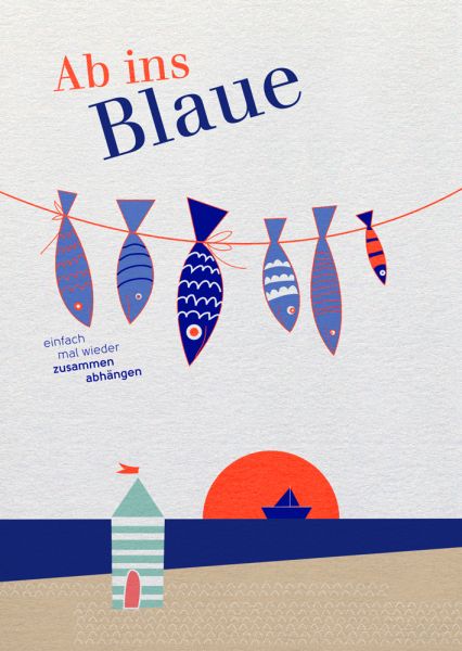 Say it »Ab ins Blaue«