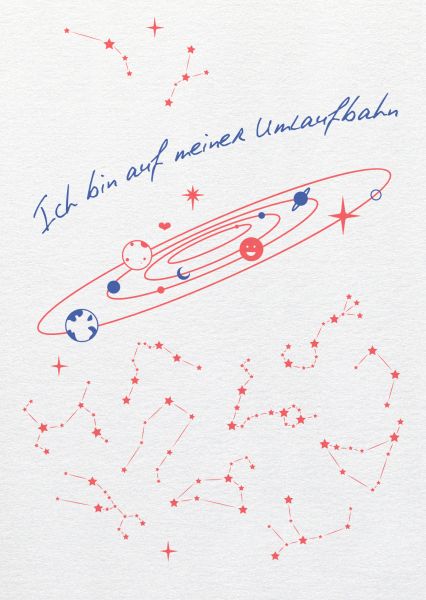 Say it »Ich bin auf meiner Umlaufbahn«