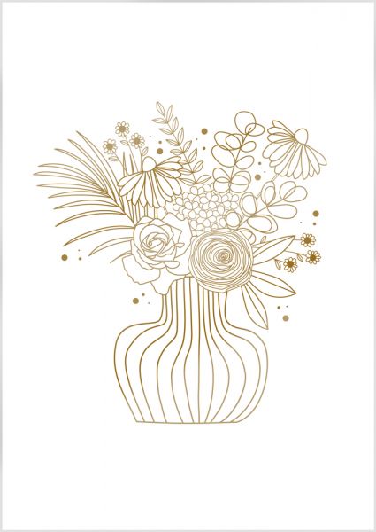 Line Art »flower bouquet«