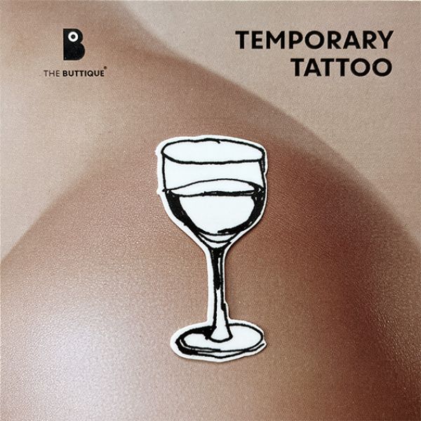 Temporary Tattoo »wine glass«